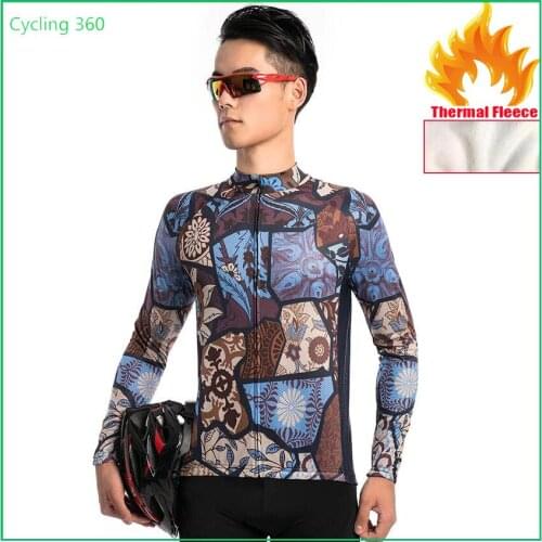 2018 Winter Cycling Clothing Long Maillot Ciclismo Hombre Cycling Jersey Bike Fitness Sportswear Mens Ropa Ciclismo W16 XS-3XL