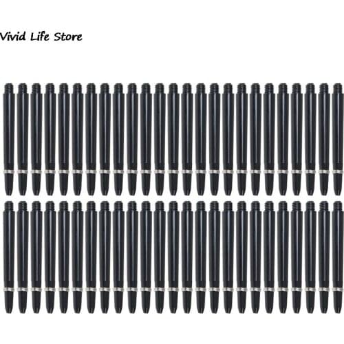 50Pcs/lot 48mm Nylon Dart Shafts 2BA Screw Thread Plastic Darts Rod Stems Darts Accessories For 2BA Screw Thread Standard