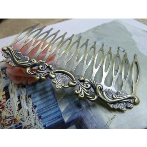 Wholesale diy accessory Diy material of ancient bronze vintage copper comb copper wire drawing c1936 55* 75mm free shipping