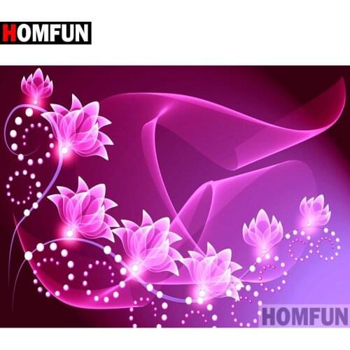HOMFUN Full Square/Round Drill 5D DIY Diamond Painting "Flower landscape" Embroidery Cross Stitch 3D Home Decor Gift A11110