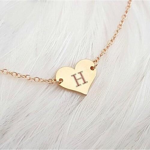 Heart Name Bracelet Custom Jewelry Personalized ID Bracelets For Women Gold Hand Link Armbanden Voor Vrouwen Christmas Gift
