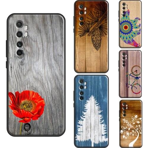 Pine Tree Cone Poppy wood Printed Case For POCO M3 Pro F2 F3 X3 Cover Bag For Xiaomi Mi 11 Pro 10T Mi 11 Ultra Note 10 Lite