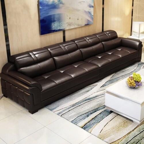 PU sofa Factory direct living room size household leather art sofa type leather custom sofa combination