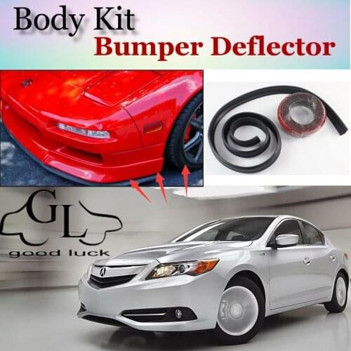 For Acura ILX 2012~2015 Bumper Lip Lips / Front Spoiler For GOOD LUCK Friend Car Tuning / TOPGEAR Body Kit / Strip Skirt