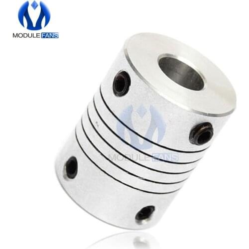 Flexible Motor Shaft Coupler Coupling CNC Stepper Motor Coupler Connector 8mm x 10mm Aluminum Alloy 25mm Length 8 x10mm