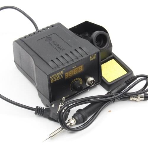 Gordak 938A 60W ESD LED display constant temperature electronic solder iron Tweezers solder wire welding tools Electric iron