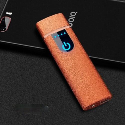 Personalized Usb Convenient Charging Lighter Windproof Touch Induction Heating Wire Cigarette Lighter Smoking Accessories Gifts