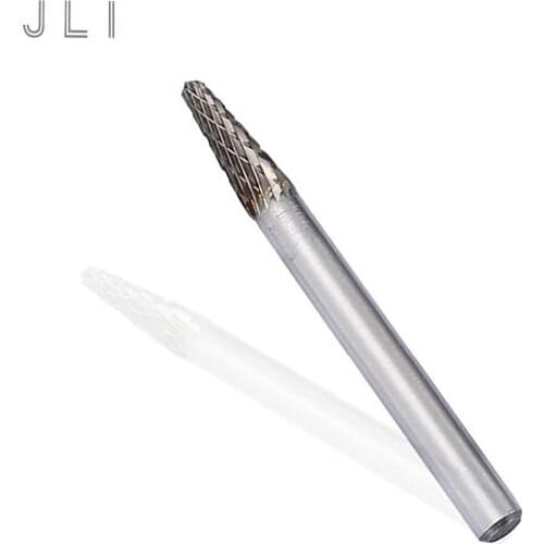 JLI LEX0616M06 Tungsten Carbide Rotary BurrGrinding Head Taper Head Grinding Rotary Accessories Abrasive tools