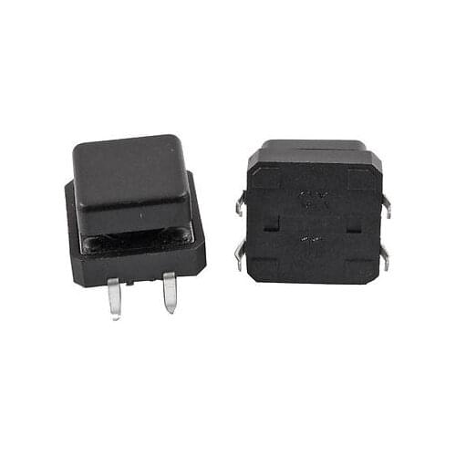 Momentary Tactile Push Button Switch 4Pin DIP Through Hole 12x12x12mm + Cap