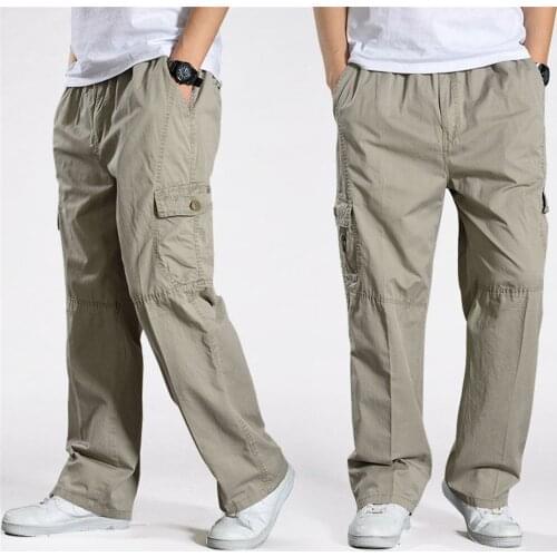 Men Harem Tactical Pants 2020 New Cotton Cargo Pants Men Loose Trousers Plus Size Comfortable Pant Mens Joggers Casual pants 6XL