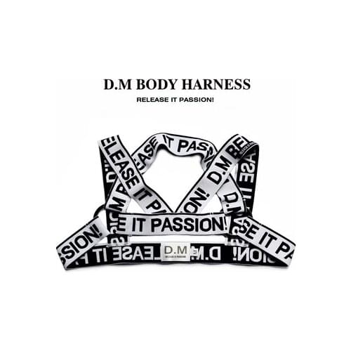 D.M Mens Shoulder Strap Sexy Elastic Sports Chest Strap European and American Party Carnival