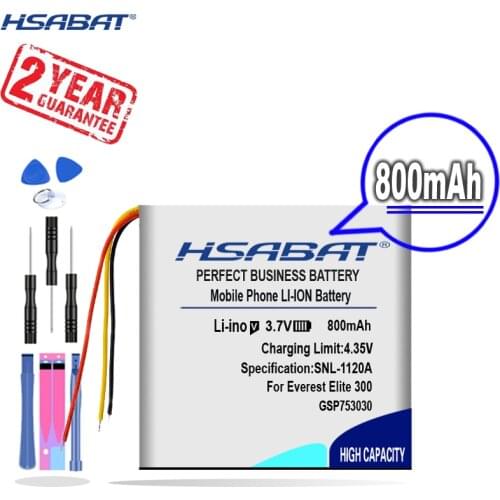 New Arrival [ HSABAT ] 800mAh GSP753030 Replacement Battery for JBL E45BT,Everest Elite 300,Everest Elite E45BT