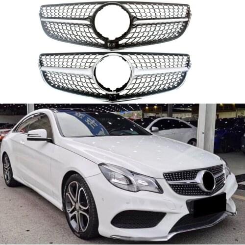 Car Front Racing Bumper Grille Upper Facelift Grill For Mercedes Benz W207 E-Coupe 2014 2015 2016 Diamond