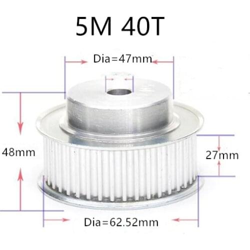 HTD 5M pulley timing pulley 5M40T Timing Belt Synchronous wheel Pulley tooth width 21mm 27mm