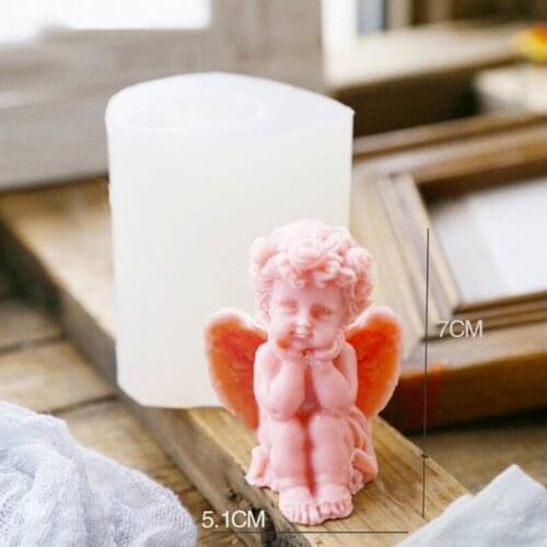 Angel Baby 3D Wing Silicone Mold Tools for Make Chocolates Hard Candies Desserts Ice Cube Candles Soap Baking Cake Decor