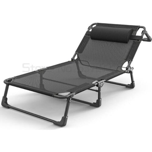 Folding bed single bed simple lunch break bed office lounge chair portable multifunctional marching bed