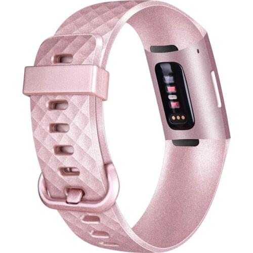 Comfortable Replacement Rose Gold Smart Watch For Fit bit charge 3/4 Wristband Strap For Fitbit Charge 4 Bracelet Accessories