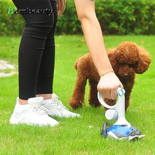 Dog Toilet Bag Dog Biodegradable Poop Bags 2 In 1 Holder Convenient Dog Pooper Bag Dispenser Scoop Shovel Cleaning Tool Roll Bag