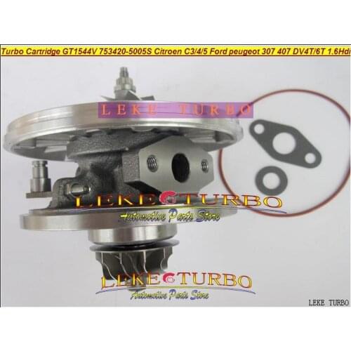 Turbo cartridge CHRA Core 753420 750453 762328 753420-5005S For Ford C-MAX For Focus For Volvo For Citroen C3 C4 C5 DV6TED14