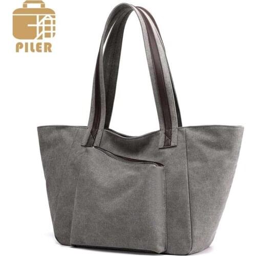 Vintage Shoulder Bags for Women 2020 Large Purses and Handbags Ladies Canvas Messenger Bag Luxury Designer Crossbody Bag Tote