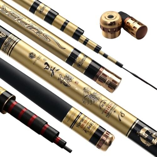 High grade High carbon fishing rod super hard super light 28 tone 4.5 m 5.4 m 7.2 m Taiwan fishing rod Big five sections