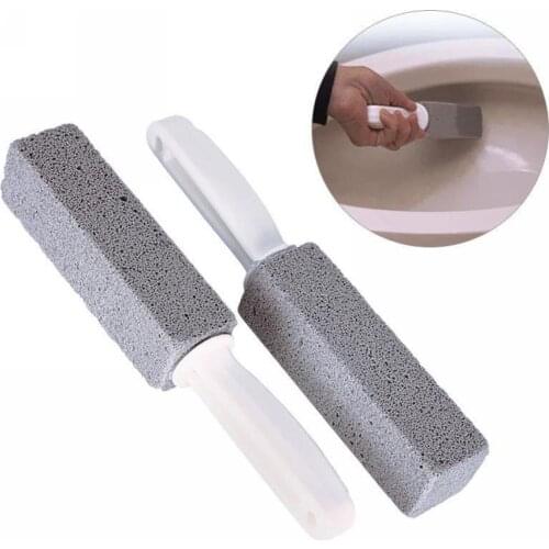 1/2pcs Portable Water Toilet Bowl Natural Pumice Stone Brush Wand Cleaning Tool