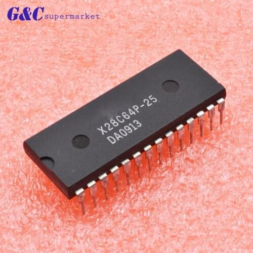 1/5PCS X28C64P-25 Encapsulation:DIP-28 diy electronics
