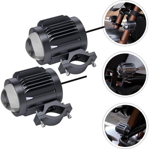 1 Pair LED Headlight Bulb LED Waterproof Light for Car or Motorcycle Use (Black)