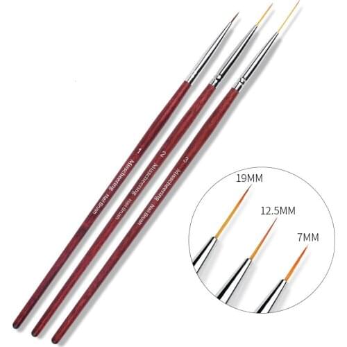 1pc Professional Carved Nail Art Brush Set Stainless Steel UV Gel Polish Gradient Color Tips 3D DIY Painting Drawing Liner Pen
