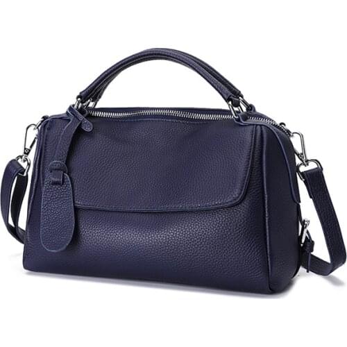 148 Genuine Leather Cow Skin Women Solid Handbag Fashion Crossbody Bags High Quality