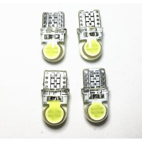 4pcs T10 LED W5W 168 194 Trunk Lamp COB White Car Bulbs Instrument Lights Reading lamp Clearance Lights License Plate Ligh 12V