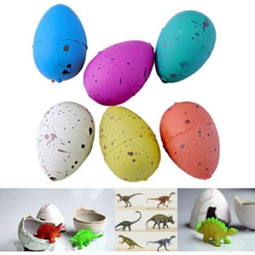 60pcs/set Magic Water Growing Dino Egg Hatching Colorful Dinosaur Add Cracks Grow Eggs Cute Children Kids Toy For Boys hot