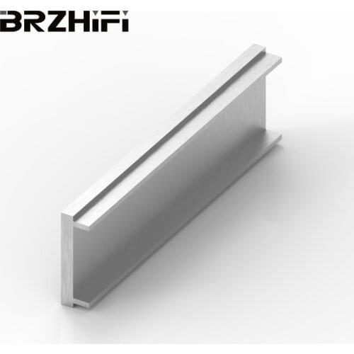 BRZHIFI Customized Aluminum Extrusion Profiles High Quality Audio Amplifier Case Silver Aluminium Enclosure