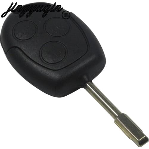 Jingyuqin 3 Buttons Key Shell For Ford Focus Mondeo Festiva Fusion Suit Fiesta KA New Fob Remote Control Car Key Case Cover