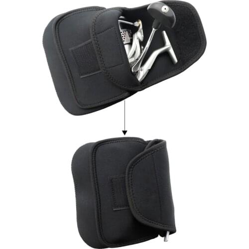 JK Fishing Reel Bag Lure Fishing Reel Protective Cover Double Thick Cloth Fishing Gear Outdoor Supplies Spinning Reel Bags