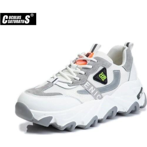 Spring Autumn Sneakers Women Casual Breathable Sport Shoes Lace Up Loafers Ladies White Sneakers Outdoor Walking Running Shoes