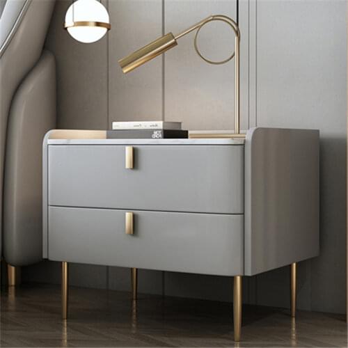 Nordic Solid Wood Bedside Cabinet Small Home Bedroom Simple Modern Light Luxury Mini Ins Style Bedside Cabinet Free Installation