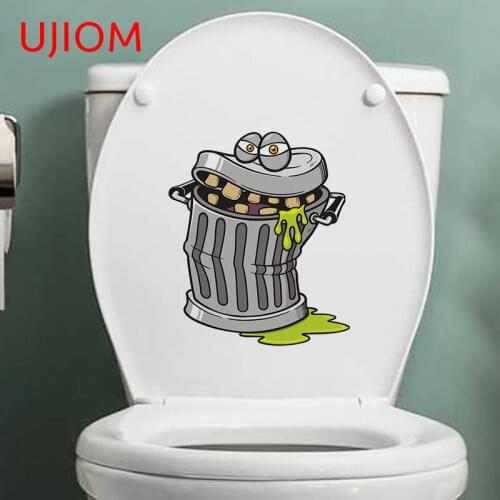 UJIOM Trash Can Home Decoration Bedroom Living Room Decorations Decorative Decals Home Office Room Decor Wall Stickers