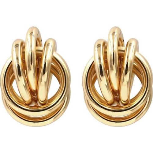 2020 New Womens Earrings Fashion Metal Round Earrings For Women Brides Party Gifts Jewelry Wholesale