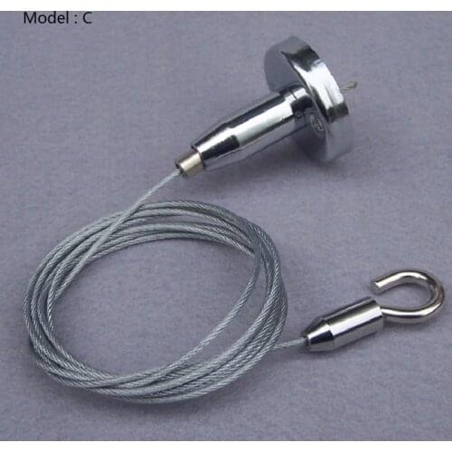 Office chandelier wire line panel lights suspension wire flat light fittings integrated steel wire ropes DIY Accessories