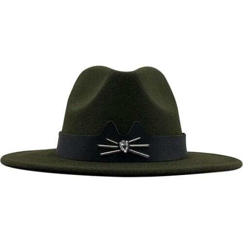 Men 2020 NEW Fedoras Fashion Man Jazz Hat Summer Classic Vintage Wide Brim Fedora Male Streetwear Simple Top Hats Homme