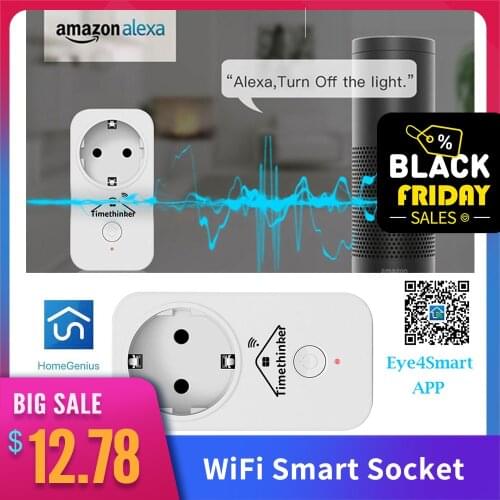 Timethinker WIFI Switch WS2 Smart Socket for Apple Homekit ALexa Google Home EU UK AU US Adapter APP Voice Remote Control