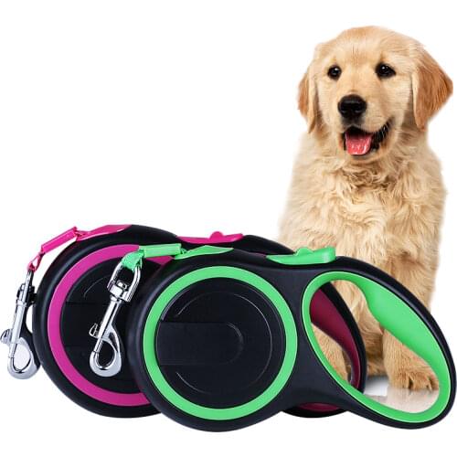 Retractable Dog Leash Heavy Duty Automatic Extending 26Ft Strong Nylon Leash for Cat Large Puppy Small Medium Pet Dog Accessorie