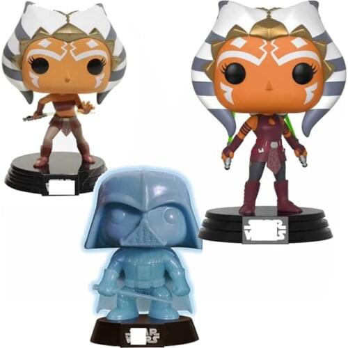 Star Wars The Mandalorian Ahsoka Tano Darth Vader Dark Warrior Luminous Edition Figure Model Decoration Childrens Toys Gift