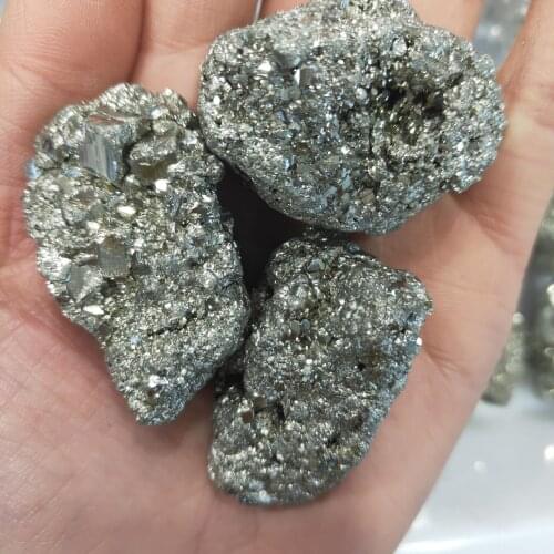 1pcs 100-120g Natural Iron Pyrite Cluster Crystal Stone Rough Display Specimen Minerals Natural Quartz Crystals