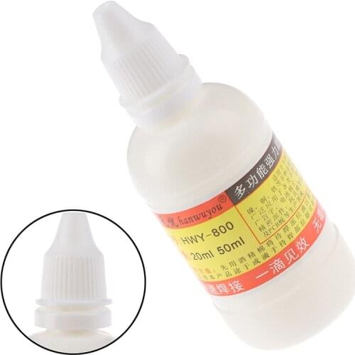 1pcs 50ml Stainless Steel Liquid Flux Soldering Paste Flux Liquid Solders Water Durable Liquid Solders