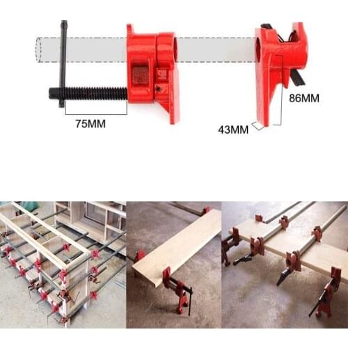 3/4 inch Heavy Duty Pipe Clamp Woodworking Tools Carpenter Woodworking Wood Gluing Pipe Clamp Pipe Clamp Fixture