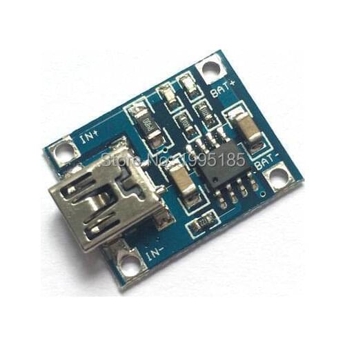 5pcs TP4056 MINI USB 1A dedicated lithium battery charging pad charging module lithium battery charger module 1A Charging Board