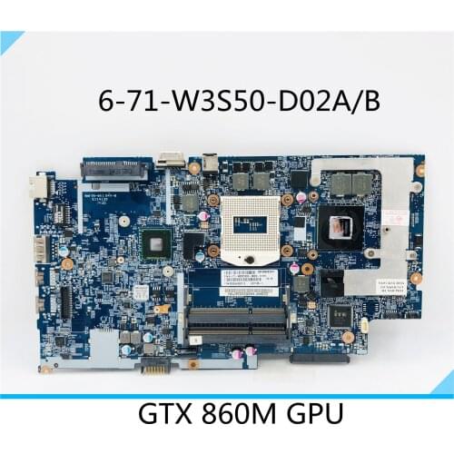 6-71-W3S50-D02A/B 6-77-W355SS00-D02A/B for clevo K660E K760E W350S W370S notebook motherboard NKW355SSQ00J GTX860M GPU 100% work