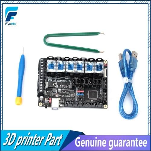 6pcs TMC2100 V1.3 Stepper Motor Driver + FYSETC F6 Board ALL-in-one Electronics Solution F6 V1.3 For 3D Printer CNC Devices
